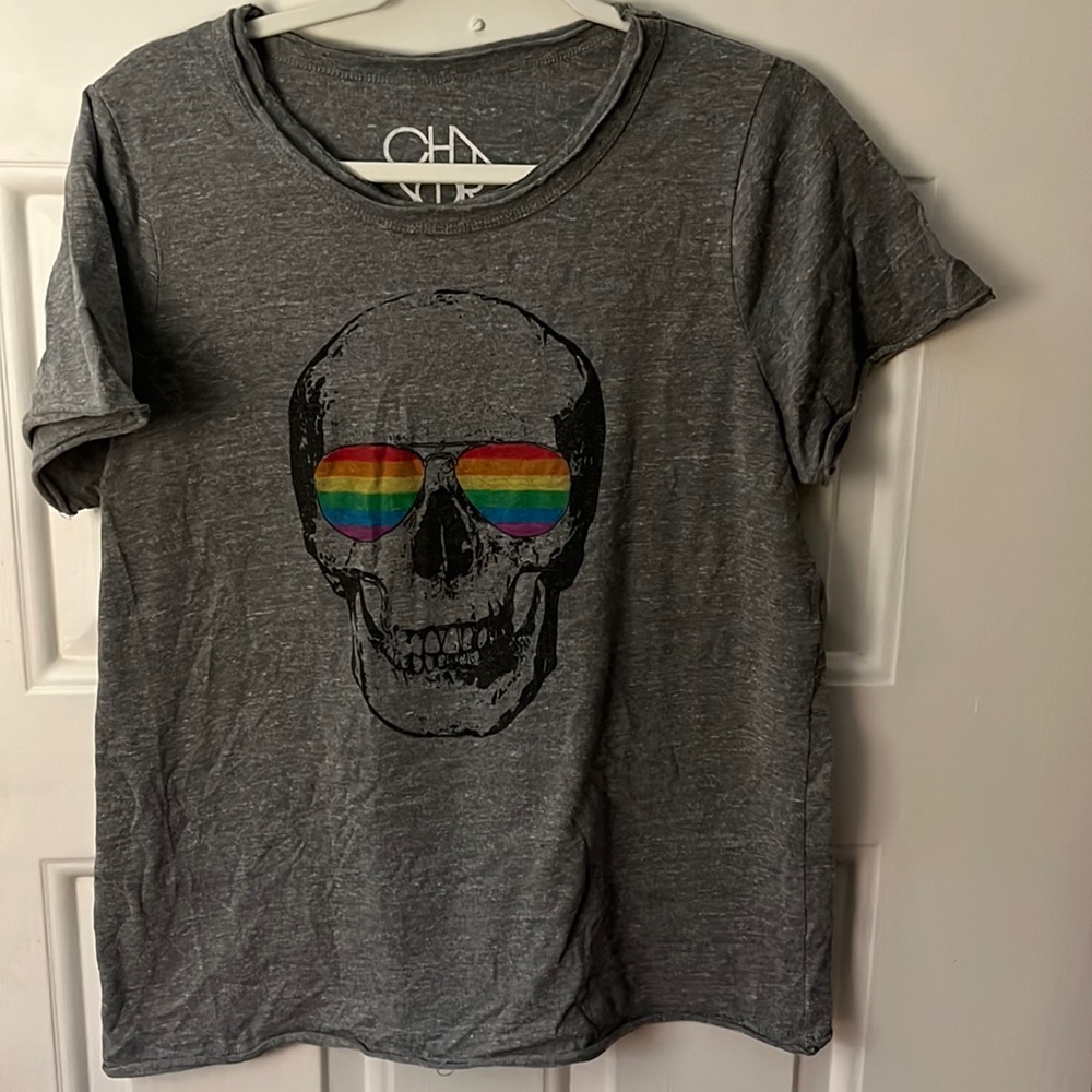 🔥🔥🔥Chaser skull tee Size large